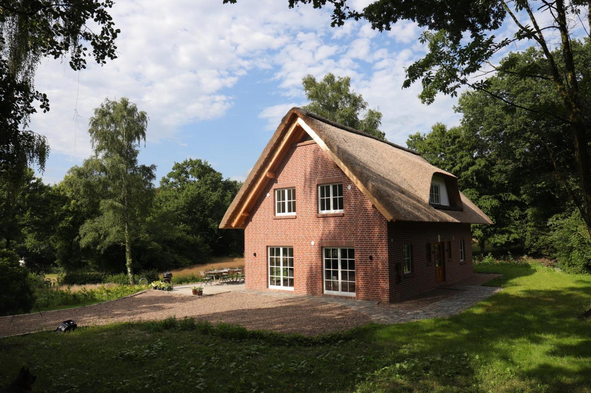 Reetdachhaus In Der Bremer Schweiz Bagian luar foto