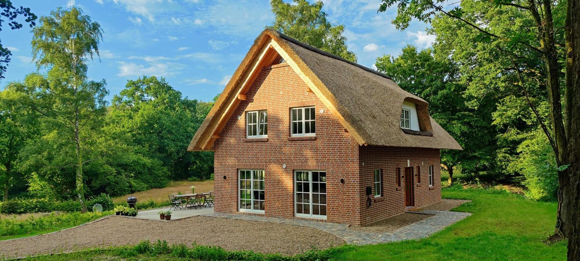 Reetdachhaus In Der Bremer Schweiz Bagian luar foto